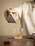 Imitation Song Ru Ware & Dunhuang Flying Apsara Douli Sancai Gaiwan