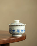 "Silver Moon" Lotus Treasure Sancai Gaiwan