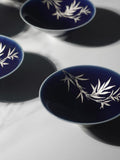 Imperial Blue Silver Bamboo Douli Tea Cup