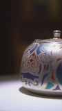 Dunhuang "Gold & Silver Inlay" Ceramic Tea Trio | Premium Heritage Gift Set
