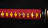 Handmade 41"  Folded Steel Red Handle Tokugawa